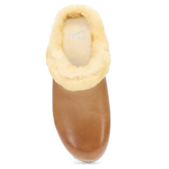 NEW  Dansko Magda Leather and Sheepskin clog in tan for women   1125 6s3 - Picture 10 of 13